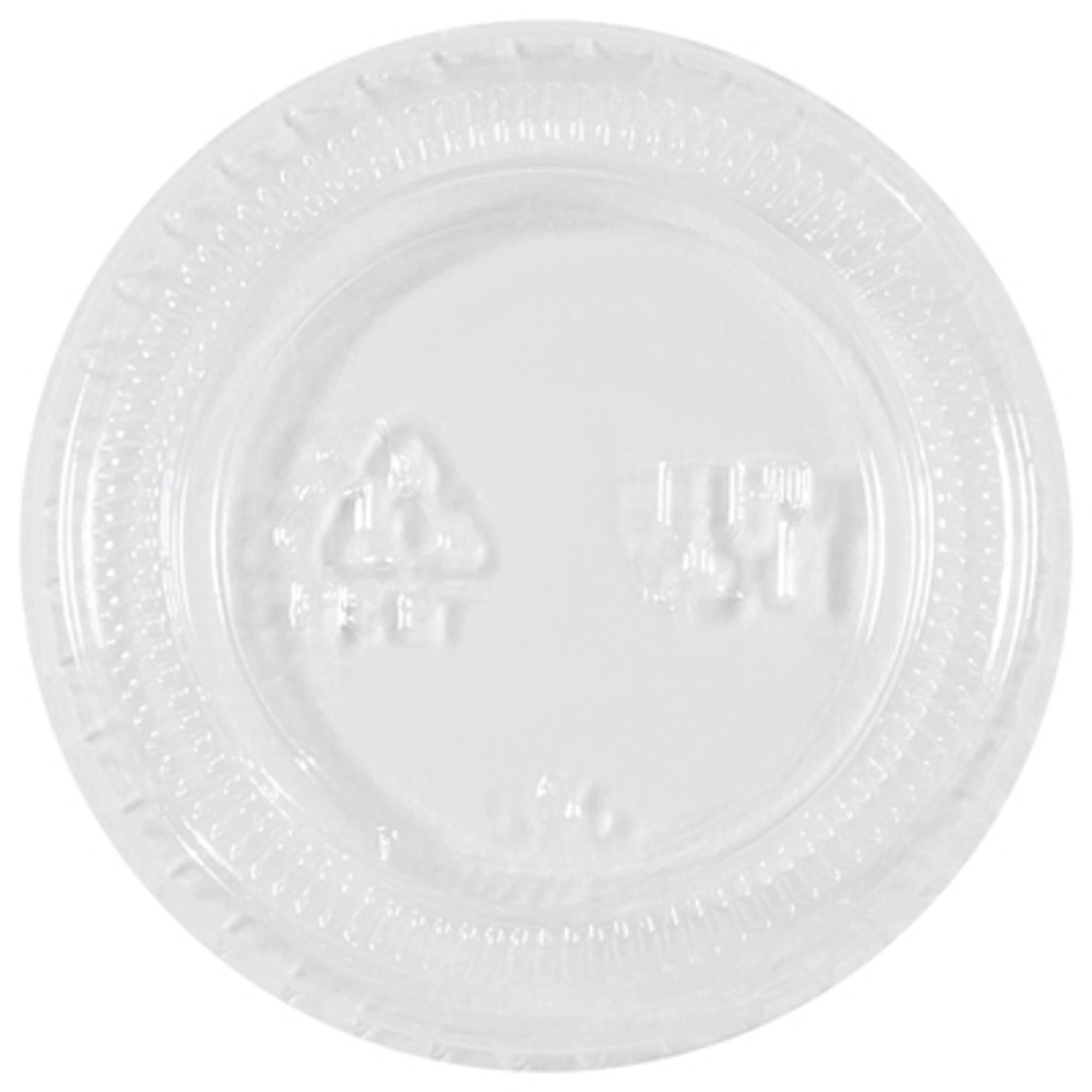 Plastic Portion Cup Lids -  1 oz. 2500/CS